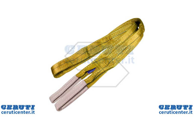 Braca Piatta In Poliestere Con Asole 2 M X 90 Mm