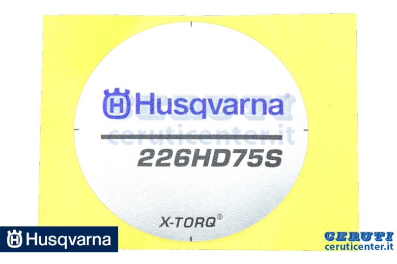Label für 226Hd75S - Original Husqvarna - 528 051 701