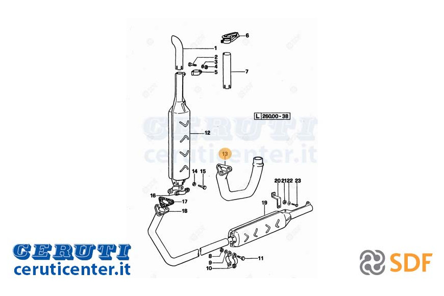 Von Exhaust Elbow - Original SDF - 0.260.5650.0/10