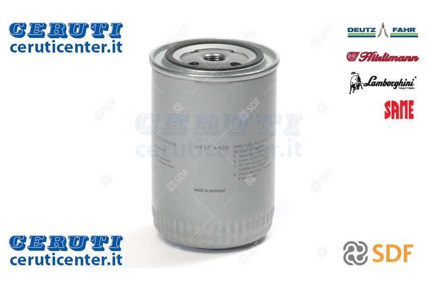 Elemento Filtro Combustibile - Originale SDF - 01174422