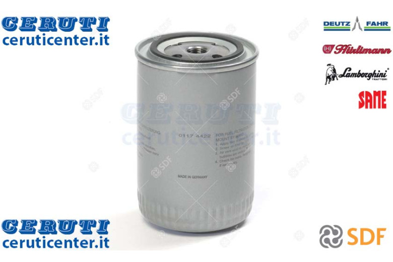 Elemento Filtro Combustibile - Originale SDF - 01174422