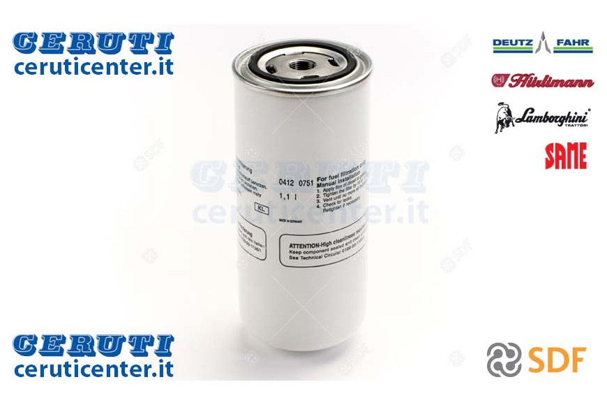 Elemento Filtro Combustibile - Originale SDF - 04120751