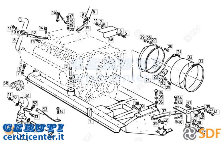 Auspuffrohr - Original SDF - 16010597
