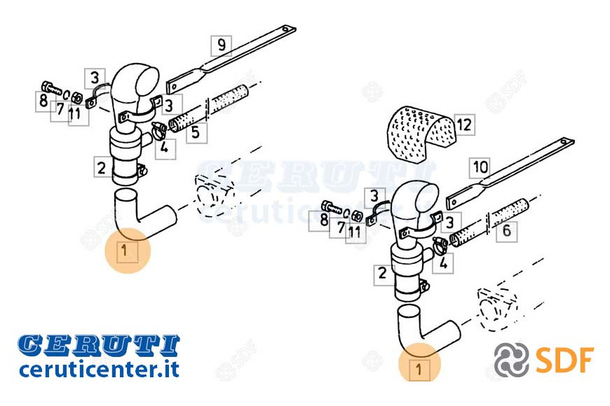 Auspuffrohr - Original SDF - 16043687