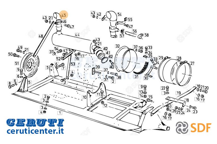 Auspuffrohr - Original SDF - 06547029