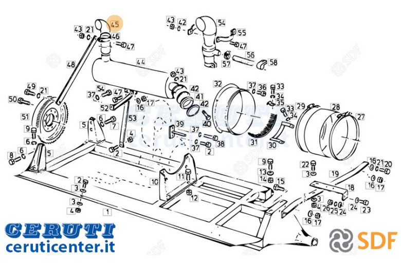 Exhaust pipe - Original SDF - 06547029