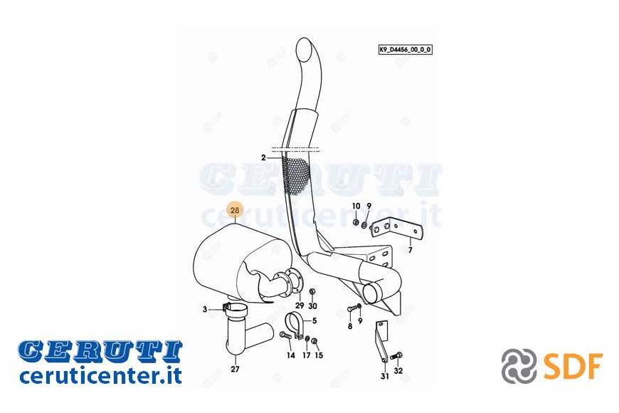 Abgasschalldämpfer - Original SDF - 04452429/10