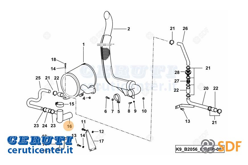Auspuffrohr - Original SDF - 04432580