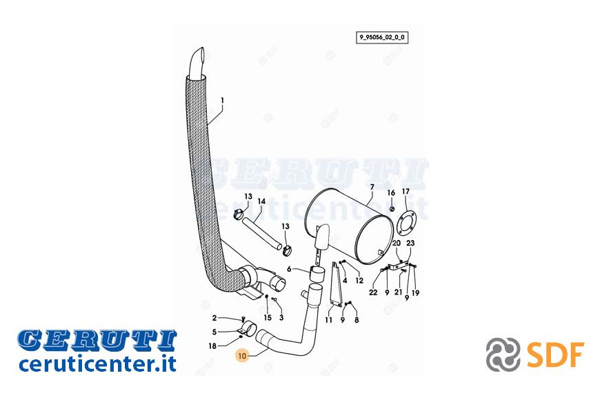 Auspuffrohr - Original SDF - 04432582