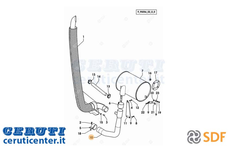 Auspuffrohr - Original SDF - 04432582
