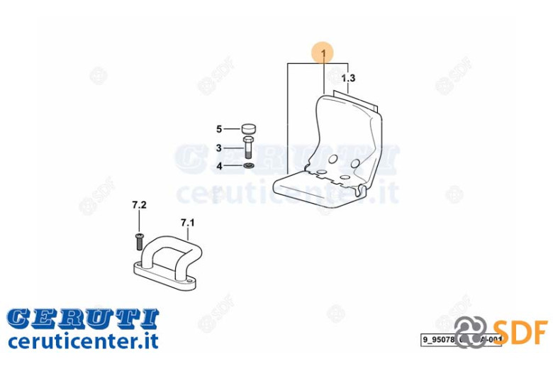Asiento de pasajero - Original SDF - 04.429.765,4 / 10