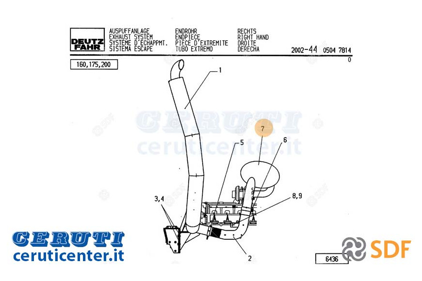 Exhaust silencer - Original SDF - 04422022