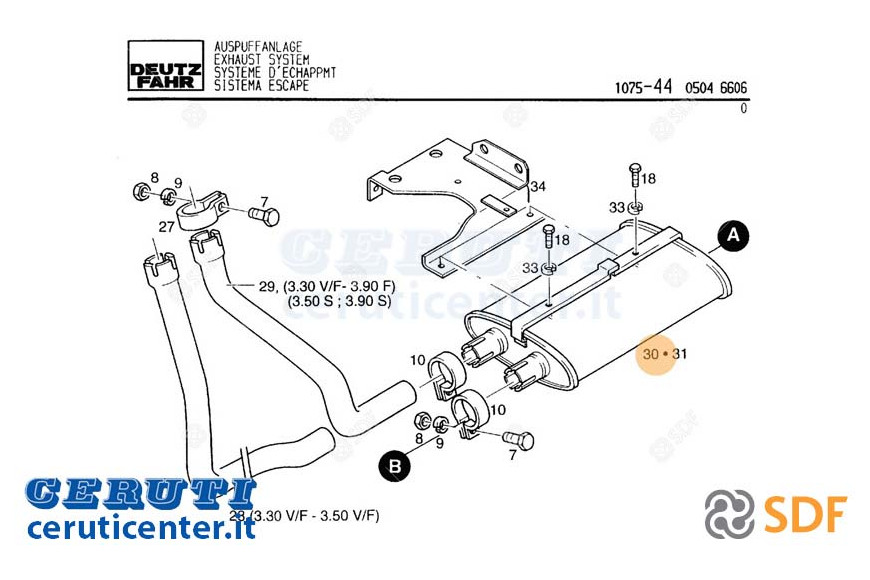 Abgasschalldämpfer - Original SDF - 04395977