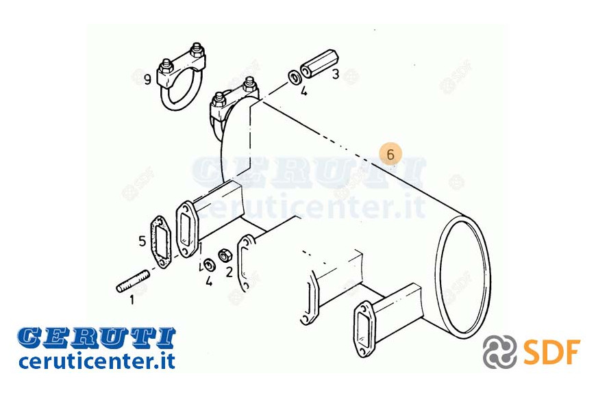 Silencieux d'échappement - SDF Original - 02247490