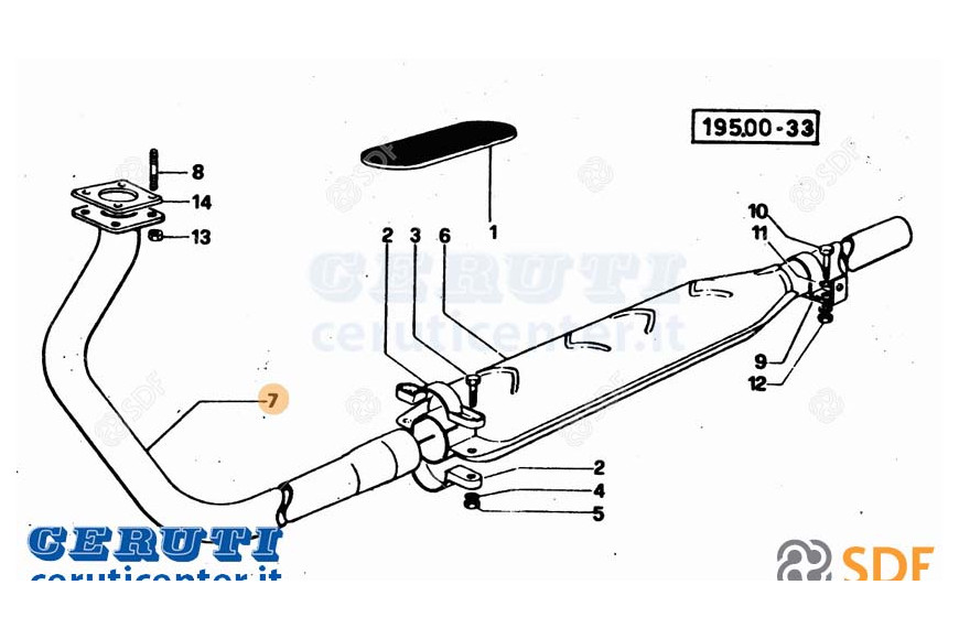 Auspuffrohr - Original SDF - 0.177.5625.2/10