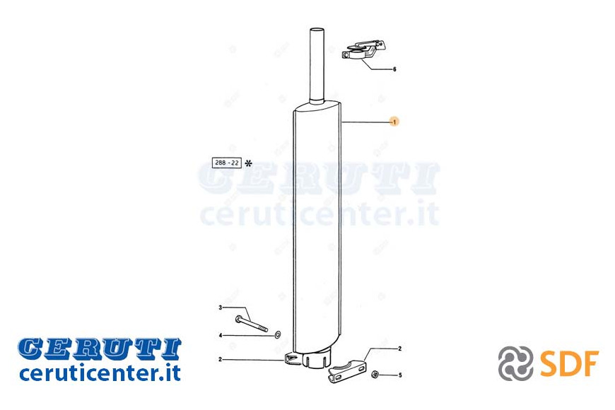 Silencieux d'échappement - SDF Original - 0.285.5630.3/20