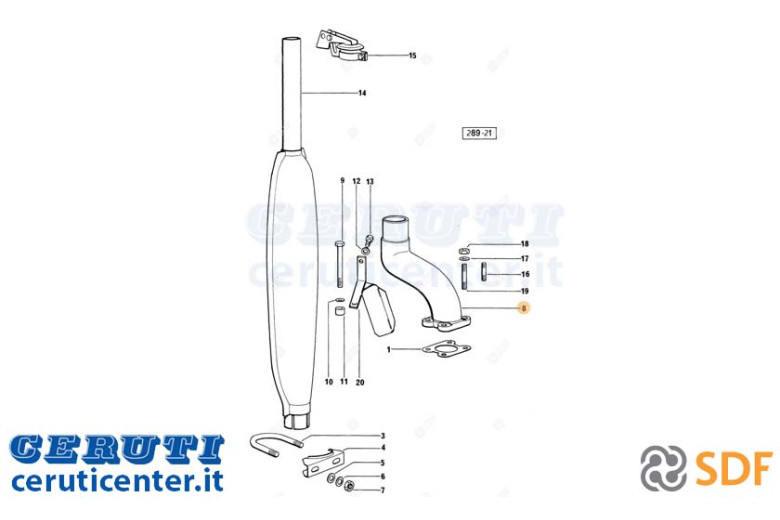 Tuyau d'échappement - SDF Original - 0.295.5638.0