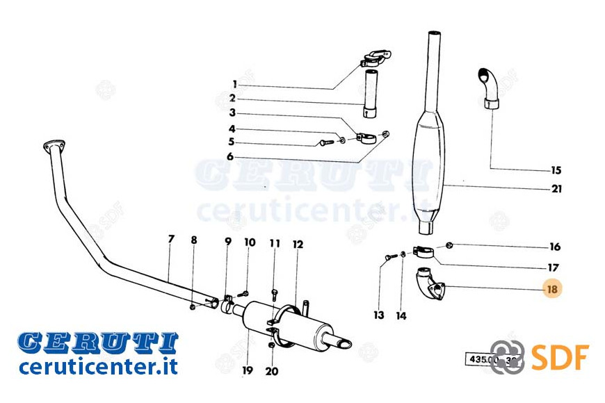 Codo agotar SDF - Original - 0.435.5650.0