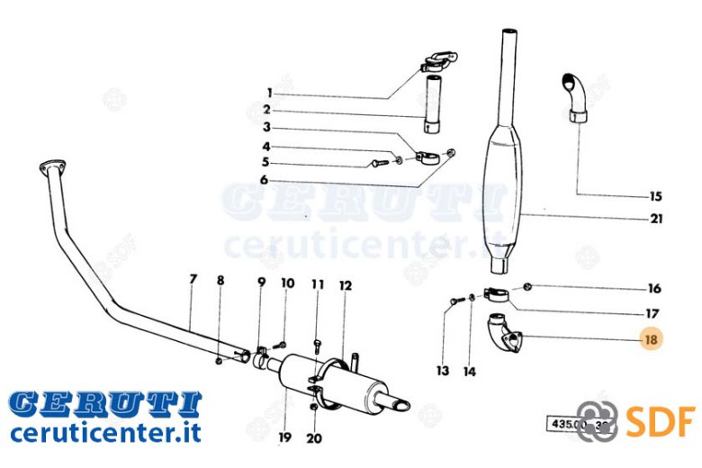 Exhaust Elbow - Original SDF - 0.435.5650.0