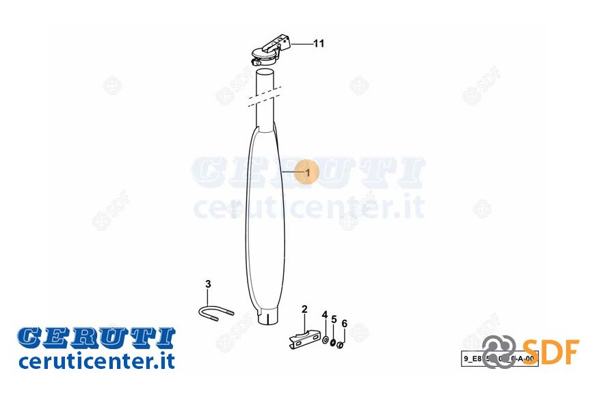 Exhaust silencer - Original SDF - 0.446.5630.3/30