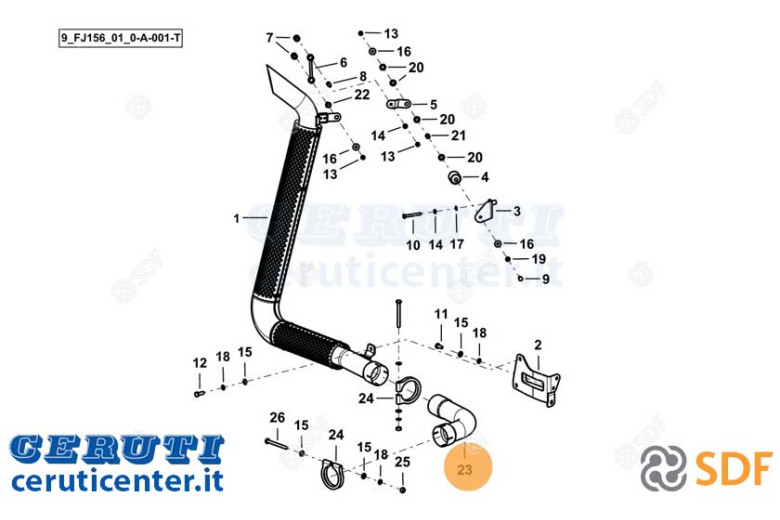 Exhaust Elbow - Original SDF - 0.030.0839.0