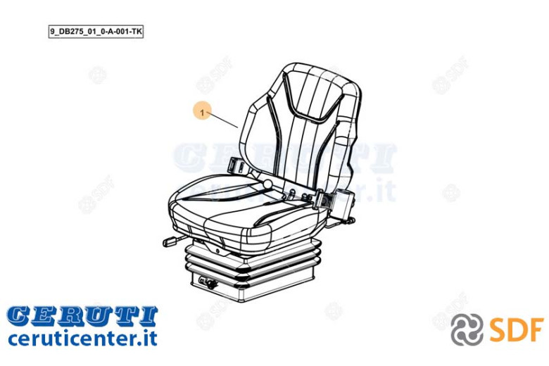 Sedile Conducente - Originale SDF - 0.030.4635.4/10