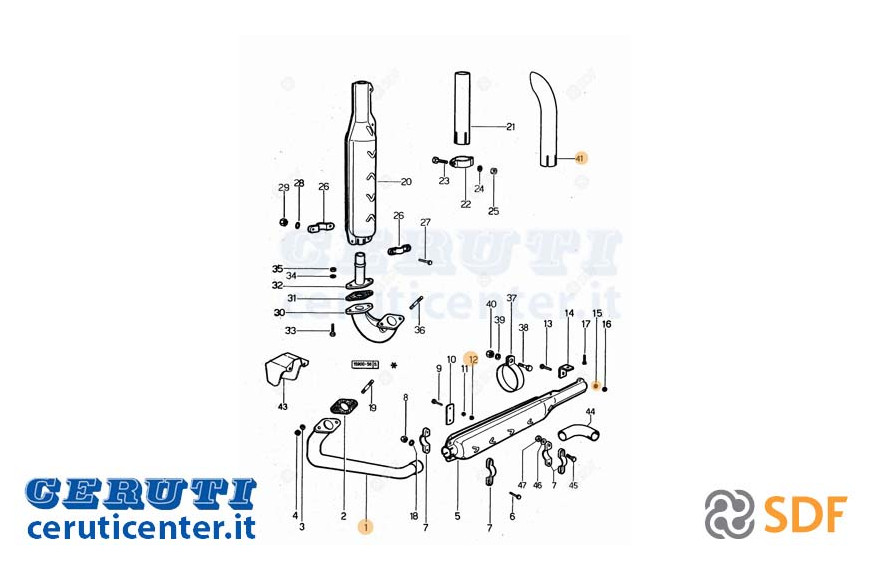 Auspuffrohr - Original SDF - 0.150.5625.2/30