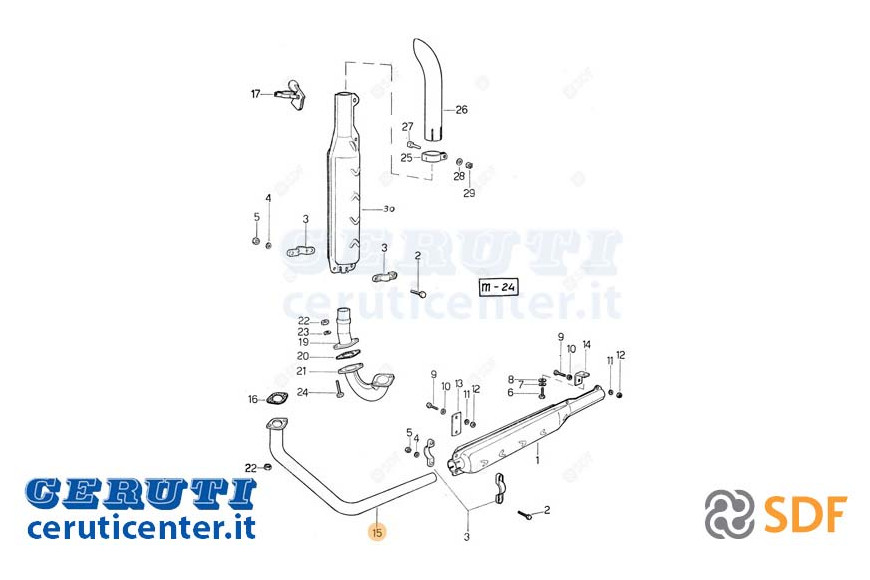 Auspuffrohr - Original SDF - 0.146.5625.2