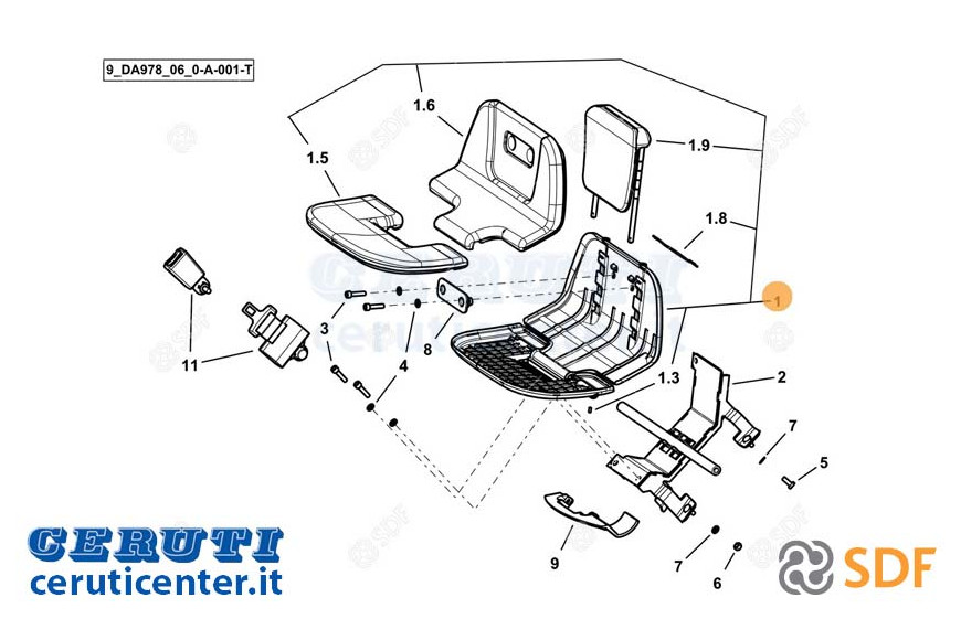 Passenger Seat - Original SDF - 0.027.4623.4S