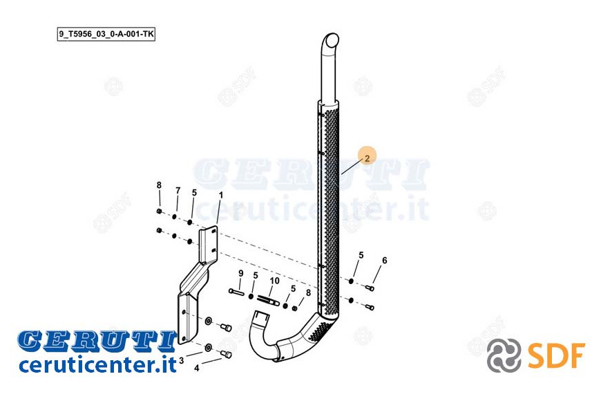 Auspuffrohr - Original SDF - 0.024.7598.4/10
