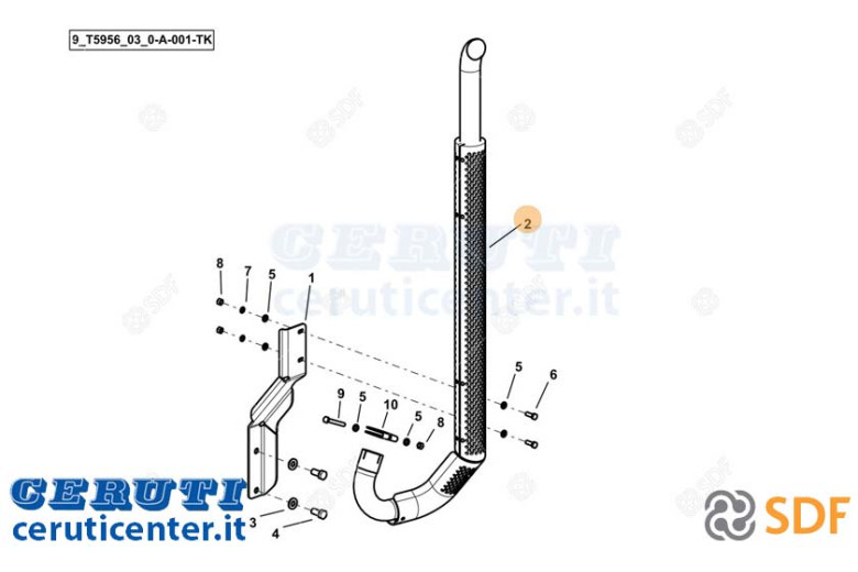 Auspuffrohr - Original SDF - 0.024.7598.4/10