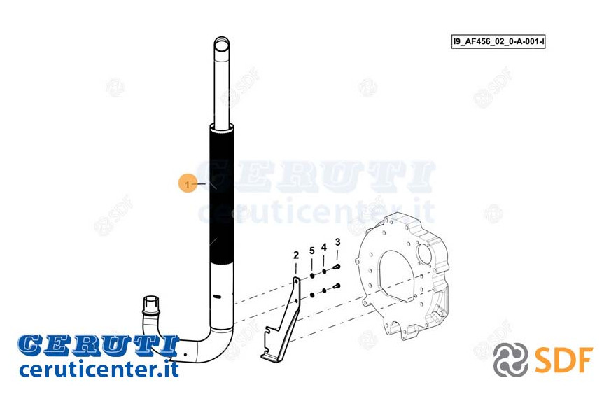 Auspuffrohr - Original SDF - 0.022.2776.4