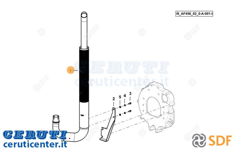 Tubo de escape SDF - Original - 0.022.2776.4