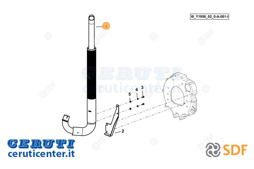 Tuyau d'échappement - SDF Original - 0.022.4151.4