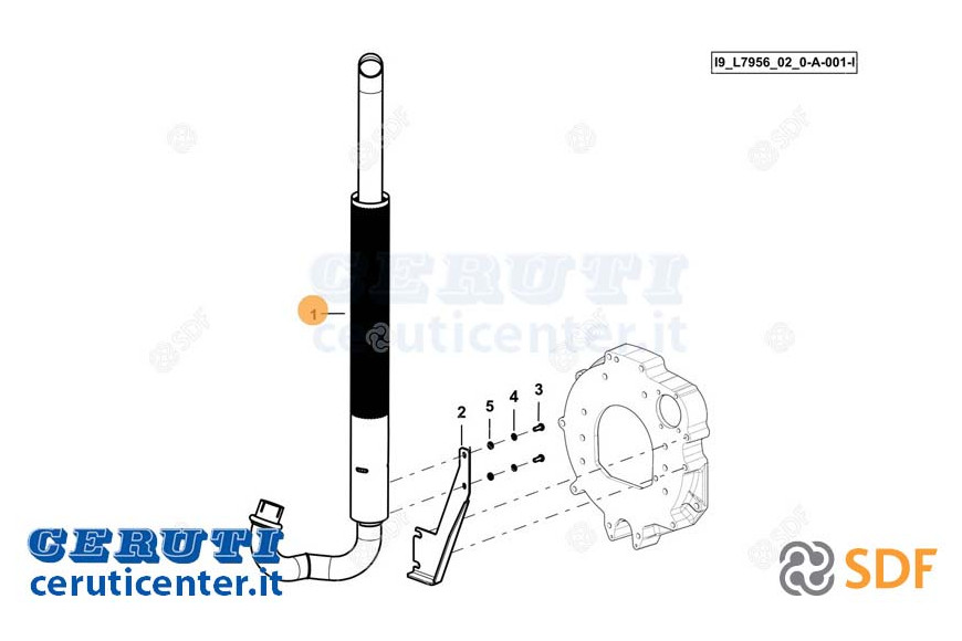 Tubo Di Scarico - Originale SDF - 0.022.4153.4