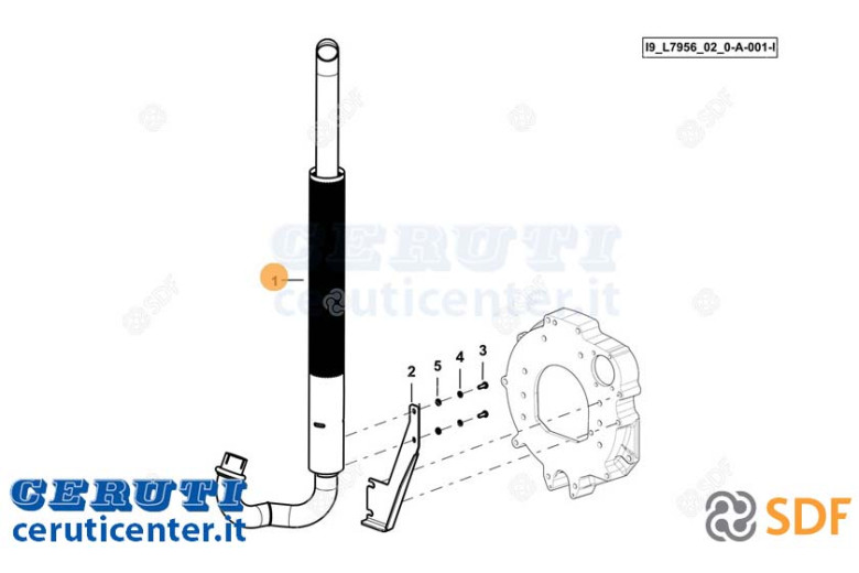 Auspuffrohr - Original SDF - 0.022.4153.4