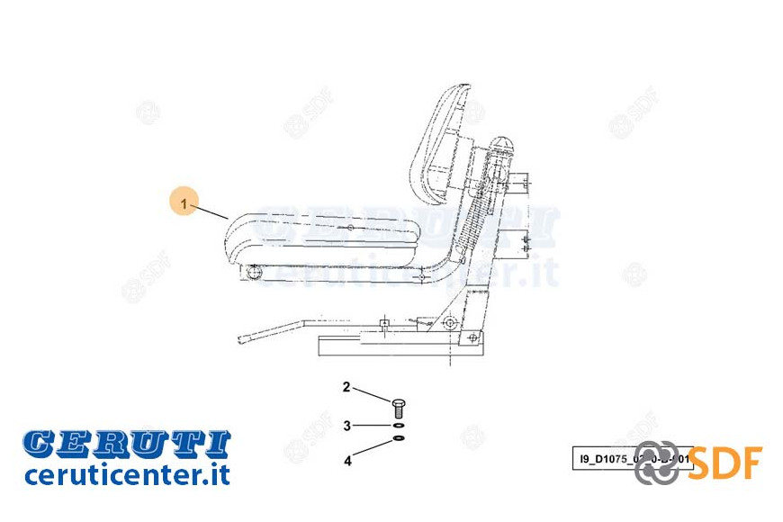 Fahrersitz - Original SDF - 0.022.4323.0