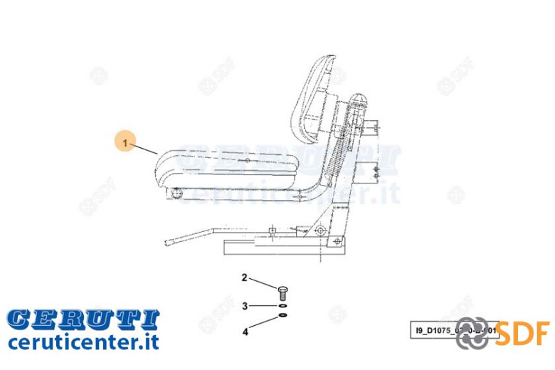Sedile Conducente - Originale SDF - 0.022.4323.0