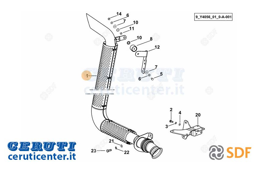 Auspuffrohr - Original SDF - 0.020.5482.4