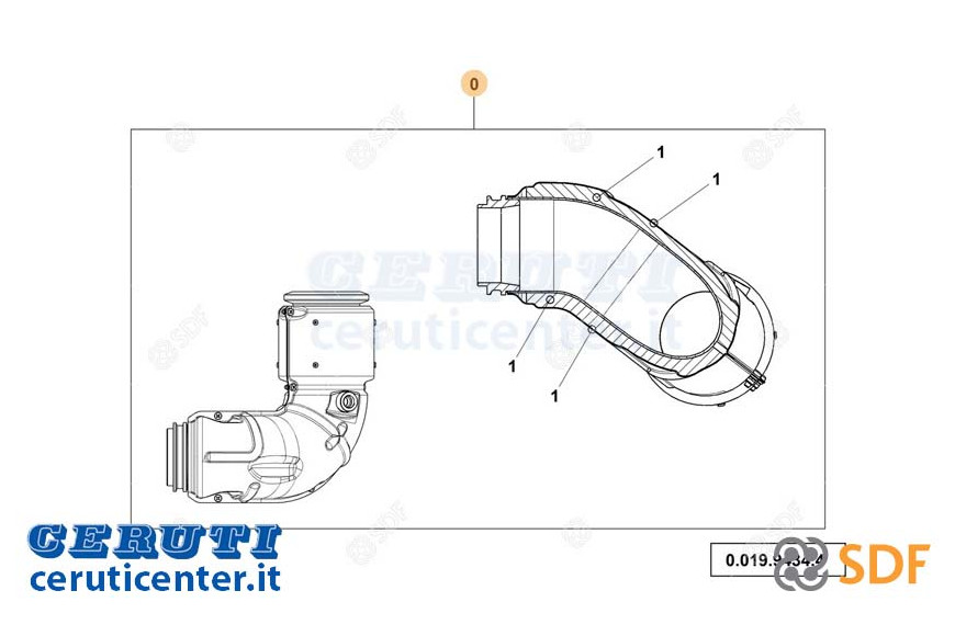 Codo agotar SDF - Original - 0.019.9434.4