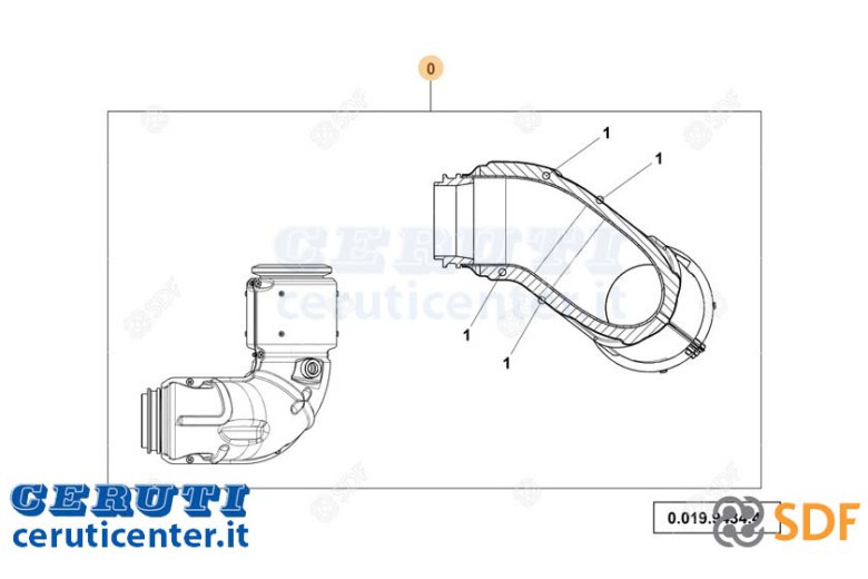 Codo agotar SDF - Original - 0.019.9434.4