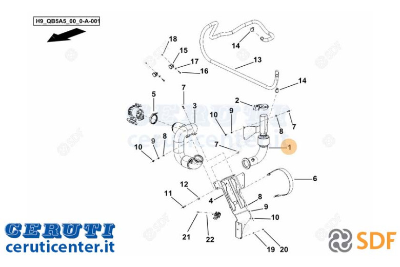 Auspuffrohr - Original SDF - 0.019.9859.2/20