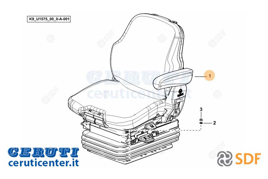 Fahrersitz - Original SDF - 0.019.4641.4/10