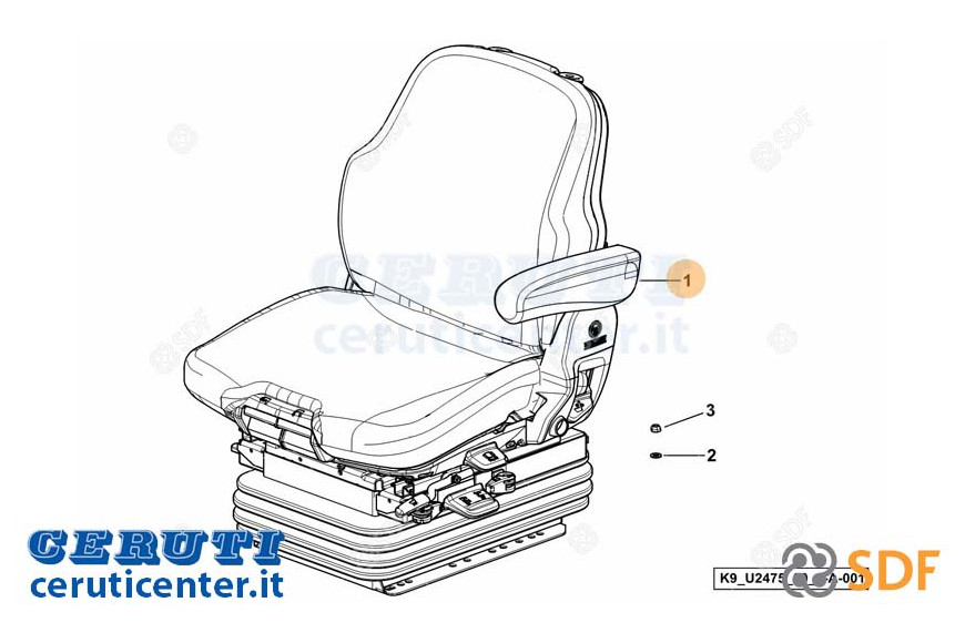 Fahrersitz - Original SDF - 0.019.4645.4/10