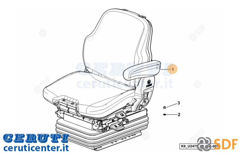 Sedile Conducente - Originale SDF - 0.019.4645.4/10