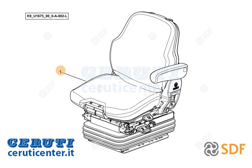 Sedile Conducente - Originale SDF - 0.019.4647.4/10