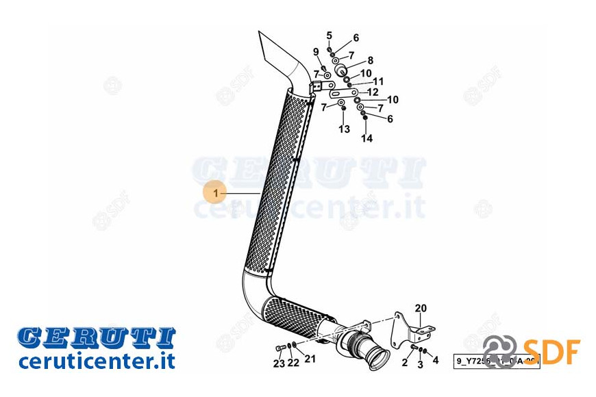 Tuyau d'échappement - SDF Original - 0.019.3165.4/30