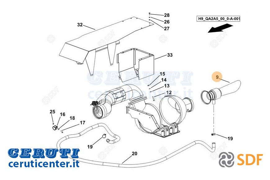 Auspuffrohr - Original SDF - 0.019.3574.3/20