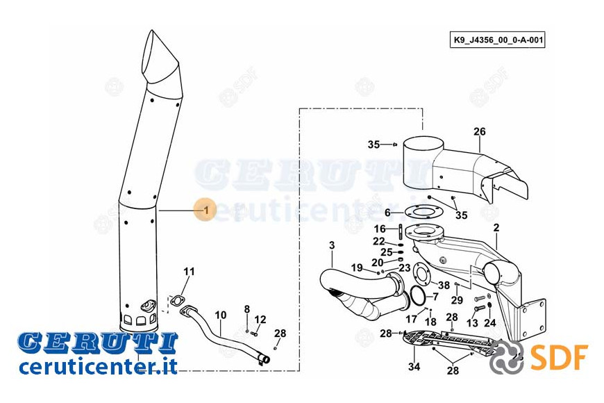 Abgasschalldämpfer - Original SDF - 0.019.4046.4