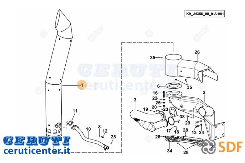 Abgasschalldämpfer - Original SDF - 0.019.4046.4